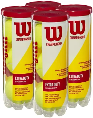 CHAMPIONSHIP EXTRA DUTY BALLS 4 PACK OF 3 BALL CANS