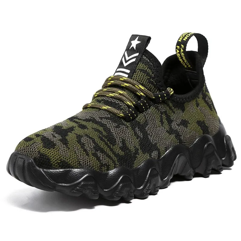 Children Running Sport Shoes camouflage Shoes Boy Basket Tennis