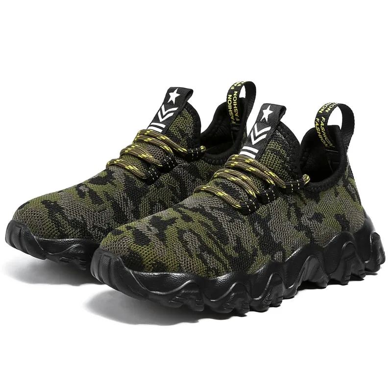 Children Running Sport Shoes camouflage Shoes Boy Basket Tennis