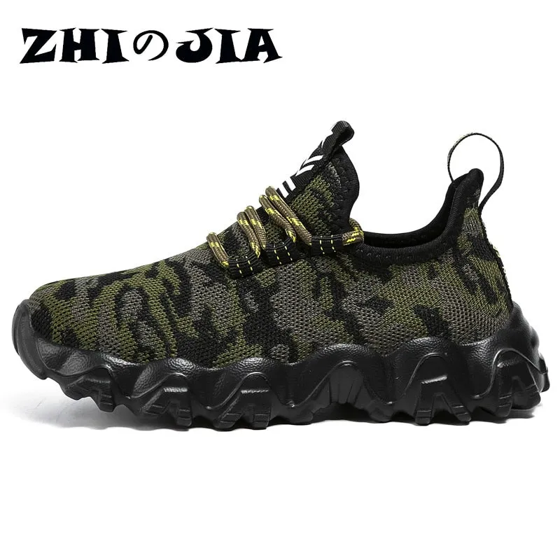 Children Running Sport Shoes camouflage Shoes Boy Basket Tennis