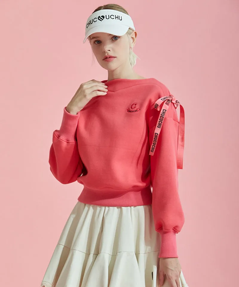 CHUCUCHU Lip Point Neck Top - Pink