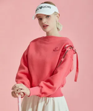 CHUCUCHU Lip Point Neck Top - Pink