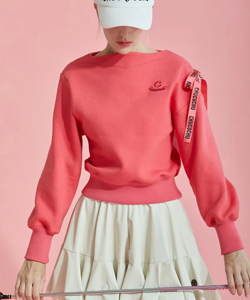 CHUCUCHU Lip Point Neck Top - Pink