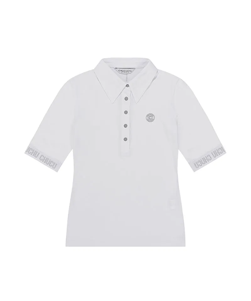 CHUCUCHU Logo Hotpiece Polo T-Shirt - White