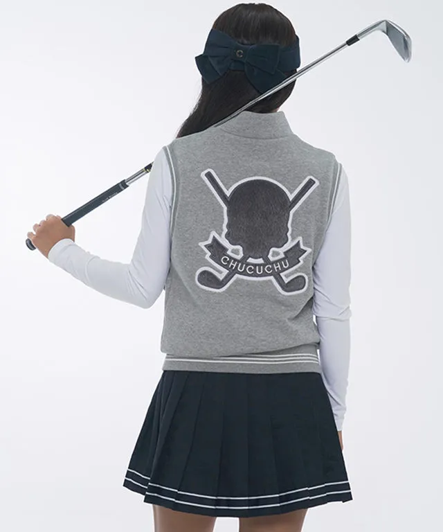 CHUCUCHU Sendchi Point Zip-up Vest - Gray