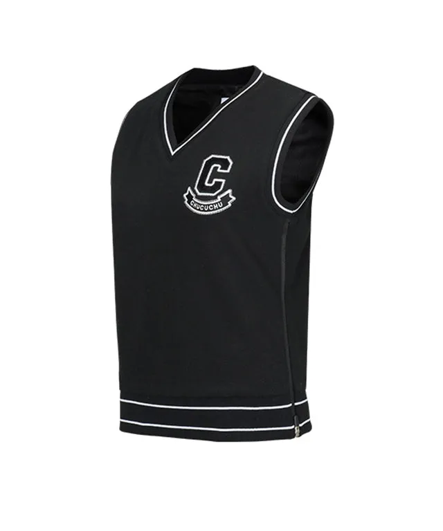 CHUCUCHU Songchi Skull Logo Vest - Black