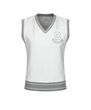 CHUCUCHU Songchi Skull Logo Vest - White