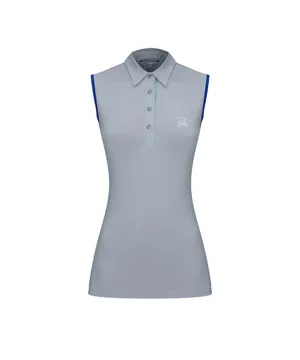 CHUCUCHU Women's Back Mesh Point Top - Grey