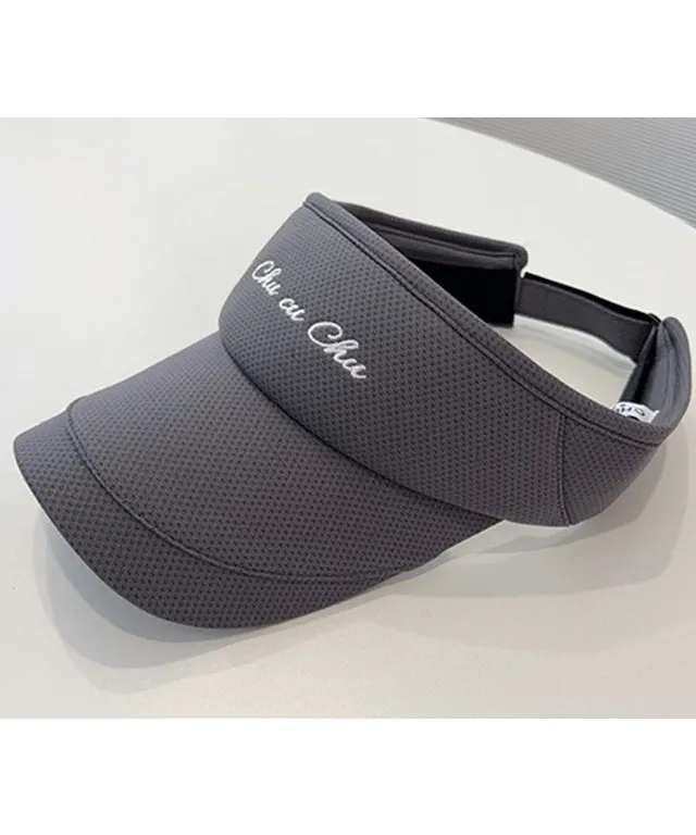 CHUCUCHU Women's Mesh Lettering Visor