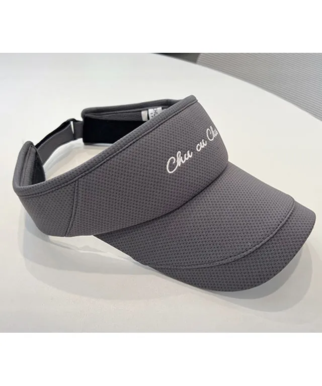 CHUCUCHU Women's Mesh Lettering Visor