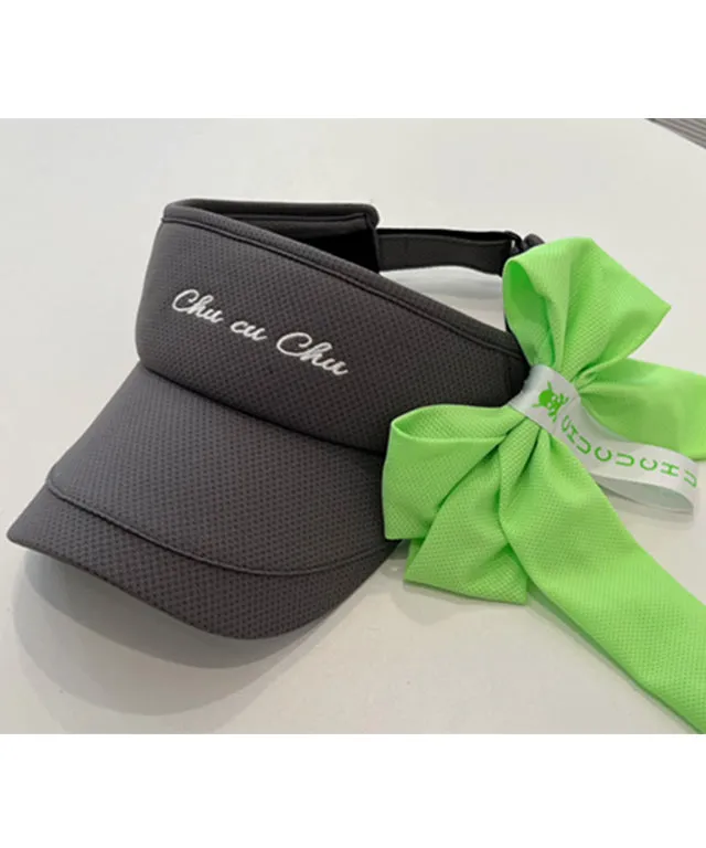 CHUCUCHU Women's Mesh Lettering Visor
