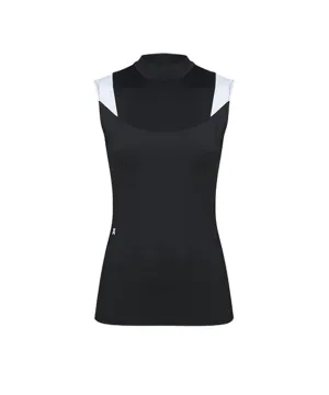 CHUCUCHU Women's Shoulder Point Top - Black
