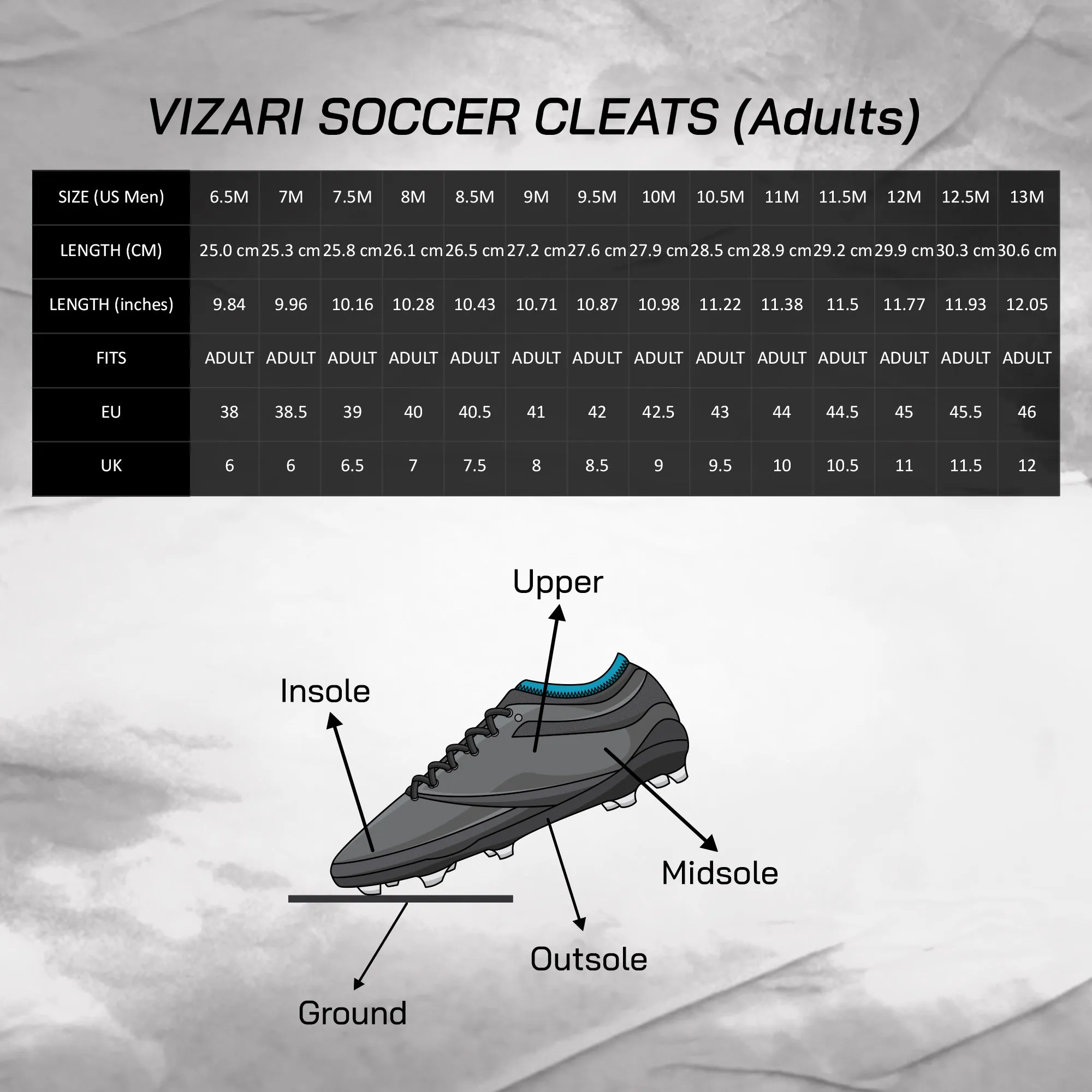 Classico Firm Ground Soccer Shoes - Black/White