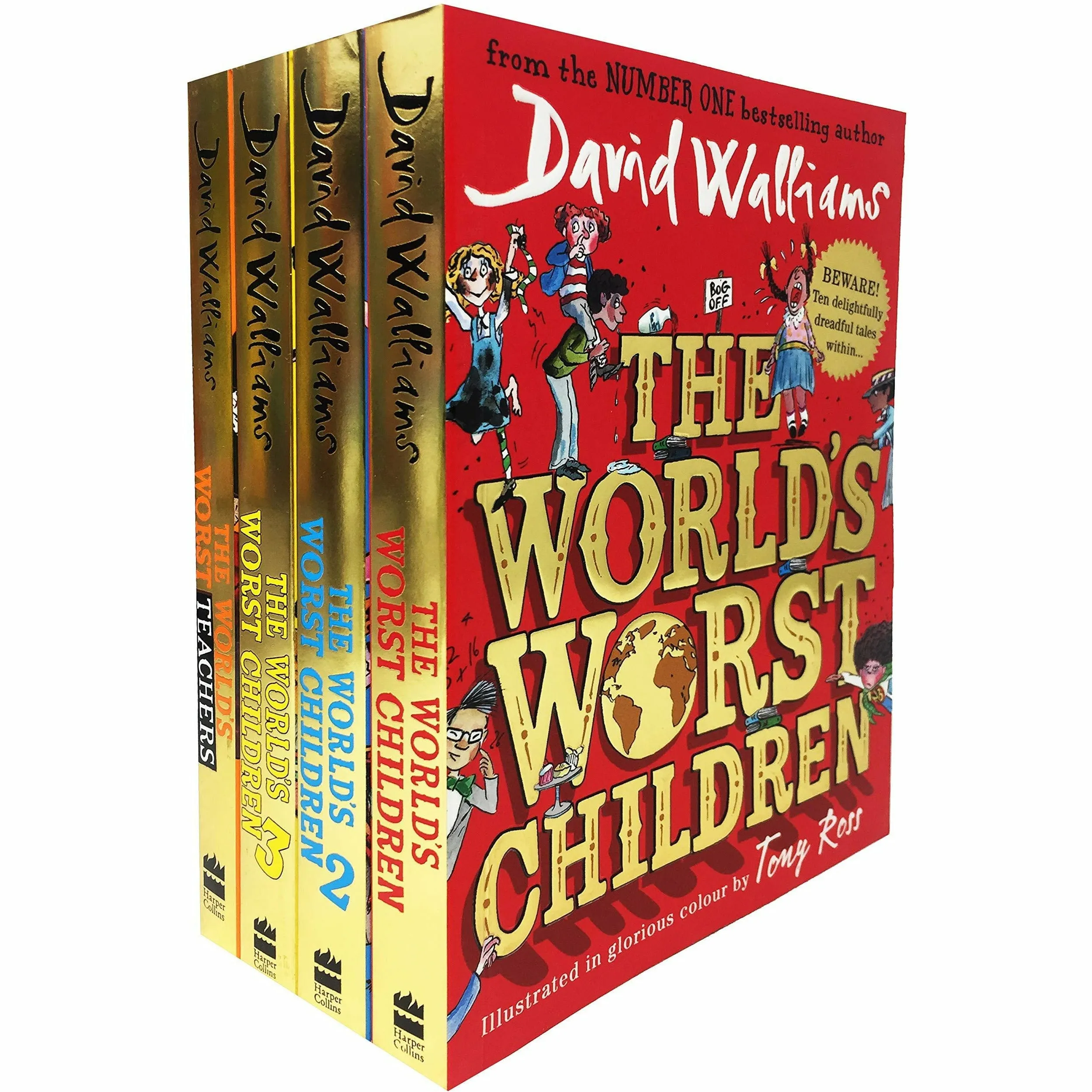 David Walliams World's Worst Children 4 Books Collection Set