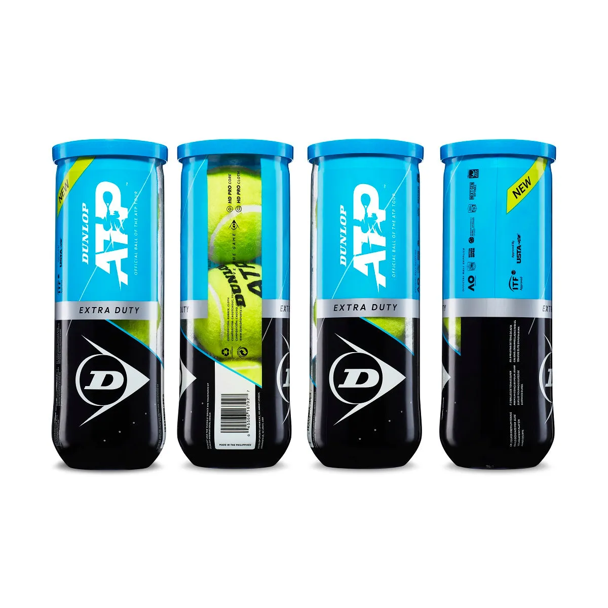 Dunlop ATP Extra Duty RacquetGuys Logo Tennis Balls