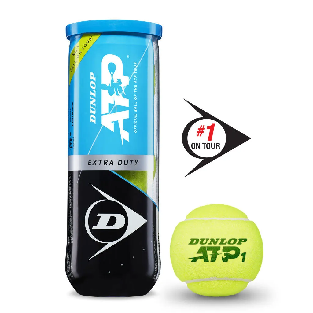 Dunlop ATP Extra Duty RacquetGuys Logo Tennis Balls