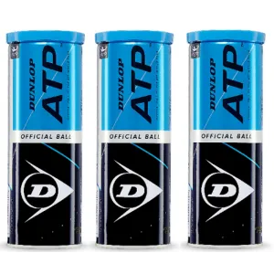 Dunlop ATP Tennis Balls (3 Cans Bundle)