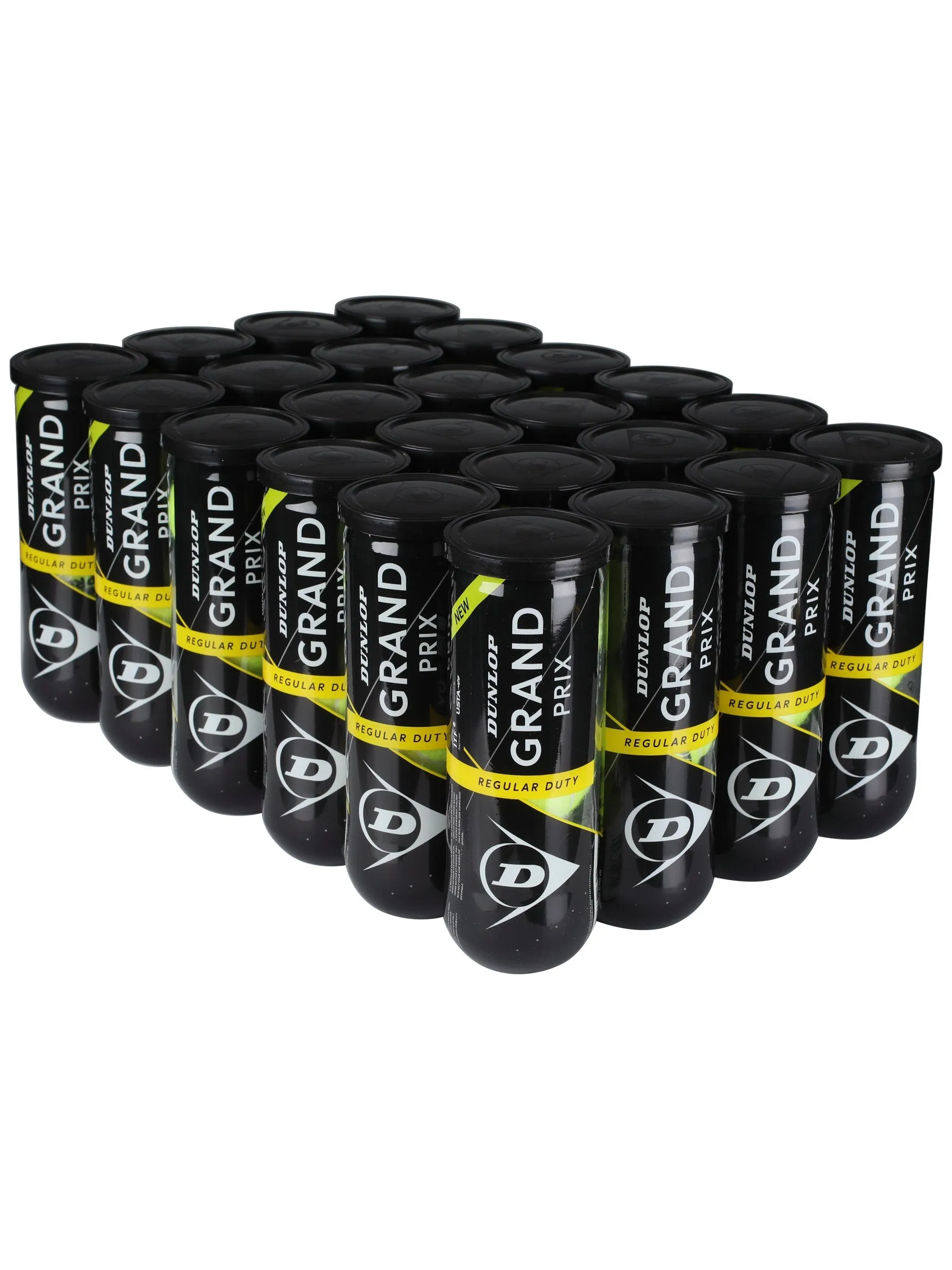 Dunlop Grand Prix Regular Duty Tennis Balls - 24 Cans