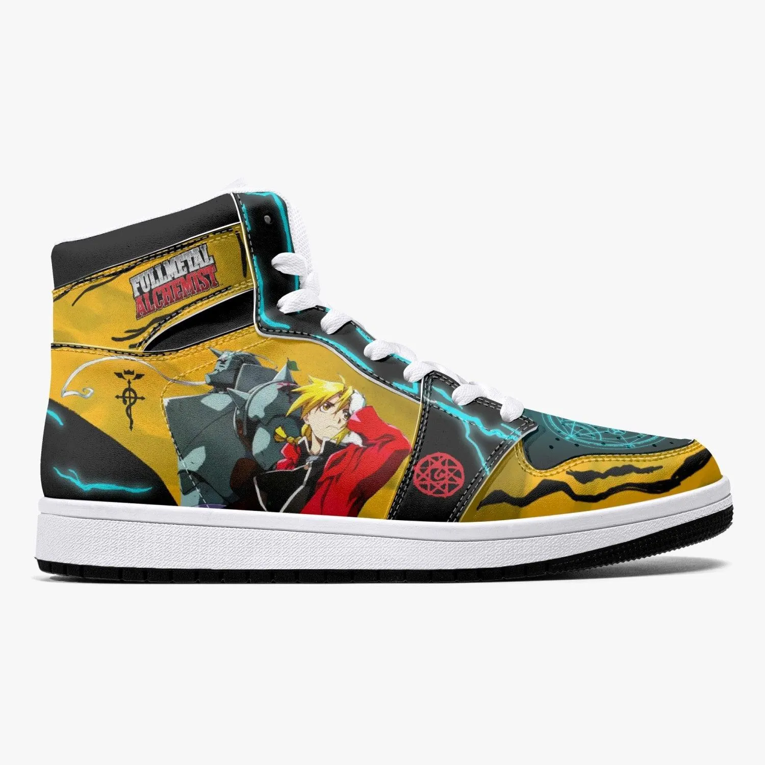 Edward and Alphonse Elric Fullmetal Alchemist Mid 1 Basketball Shoes