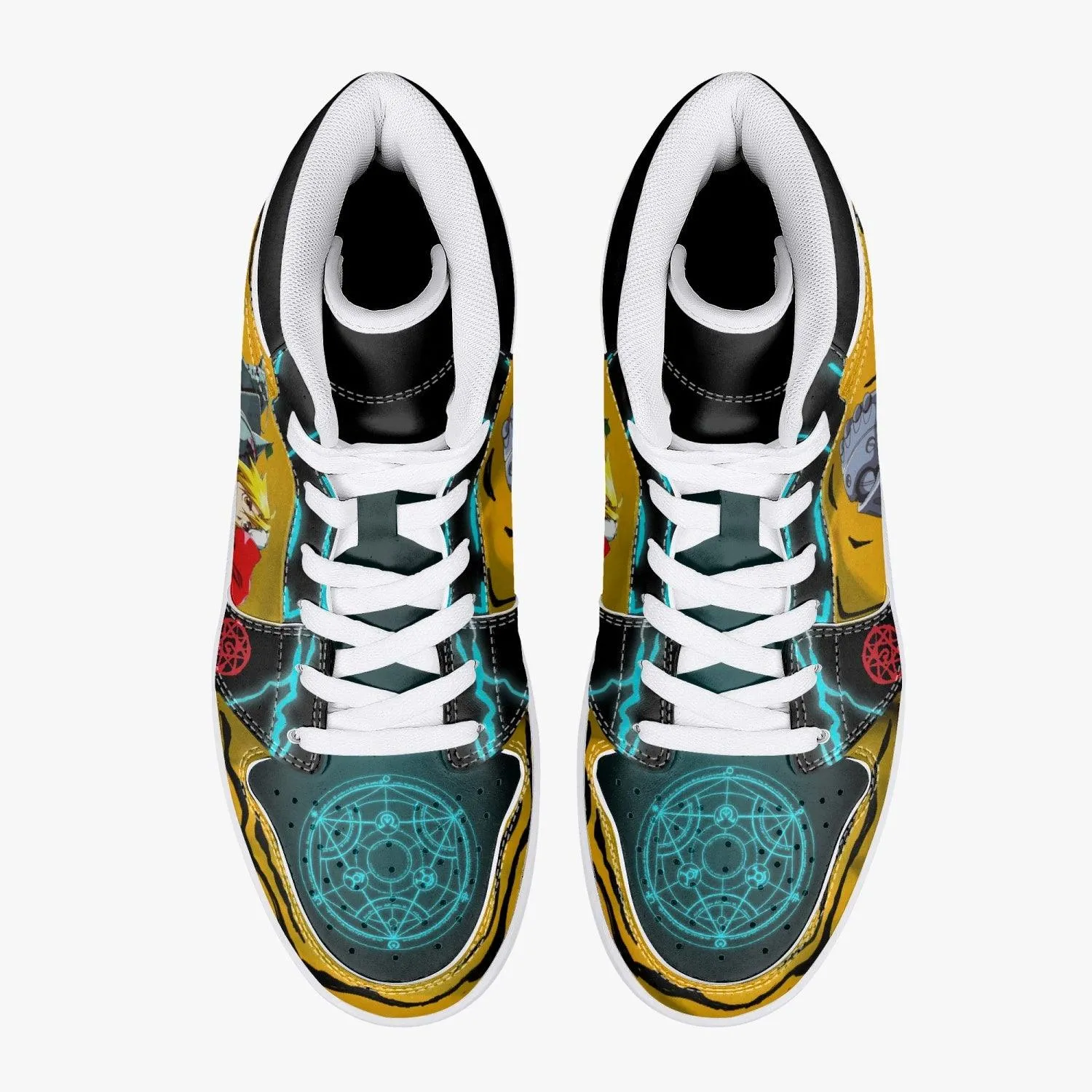 Edward and Alphonse Elric Fullmetal Alchemist Mid 1 Basketball Shoes