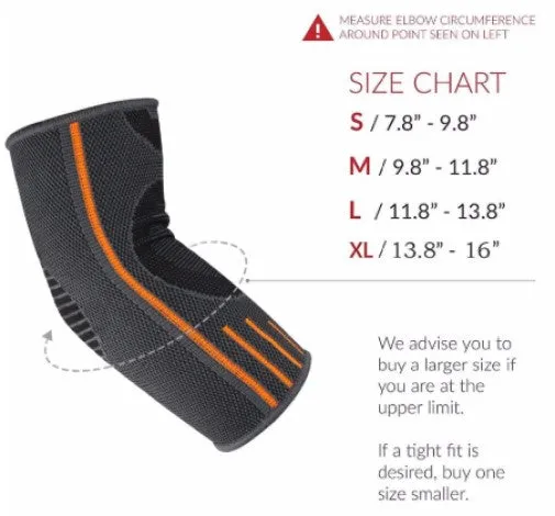 Elbow Compression Sleeve - Tendonitis and Arthritis Support