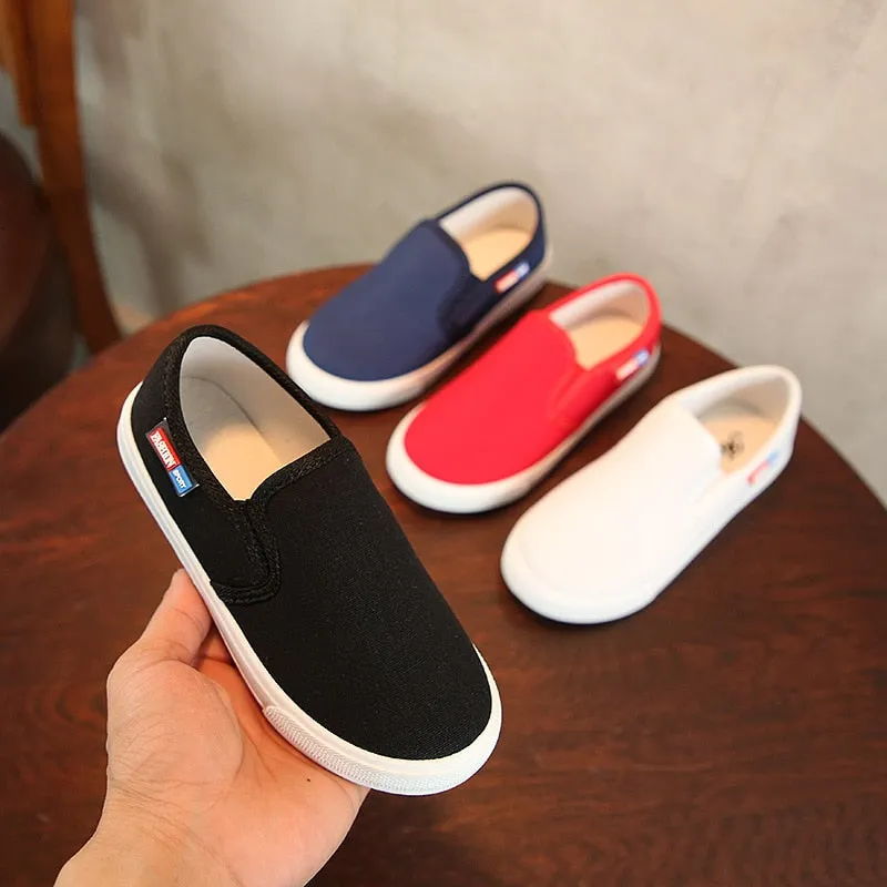 Fashion Unisex Kids Canvas Shoes Casual Sneakers Soft Breathable