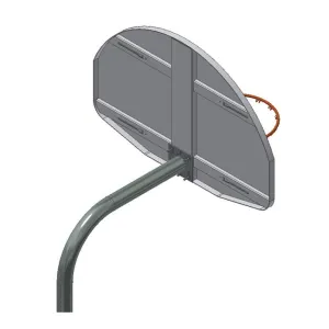 Gared Economy Playground 3-1/2" O.D. Unbraced Gooseneck Post