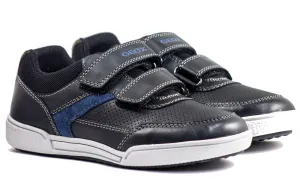 Geox Boy's J Poseido Black Avio Fashion Sneake