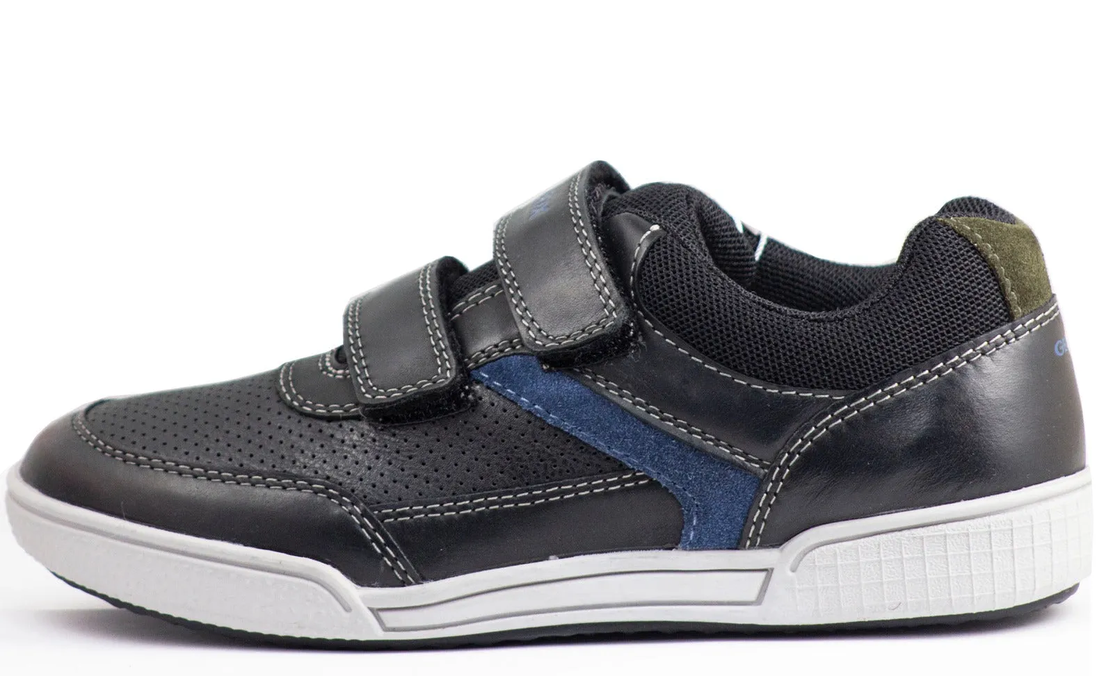 Geox Boy's J Poseido Black Avio Fashion Sneake