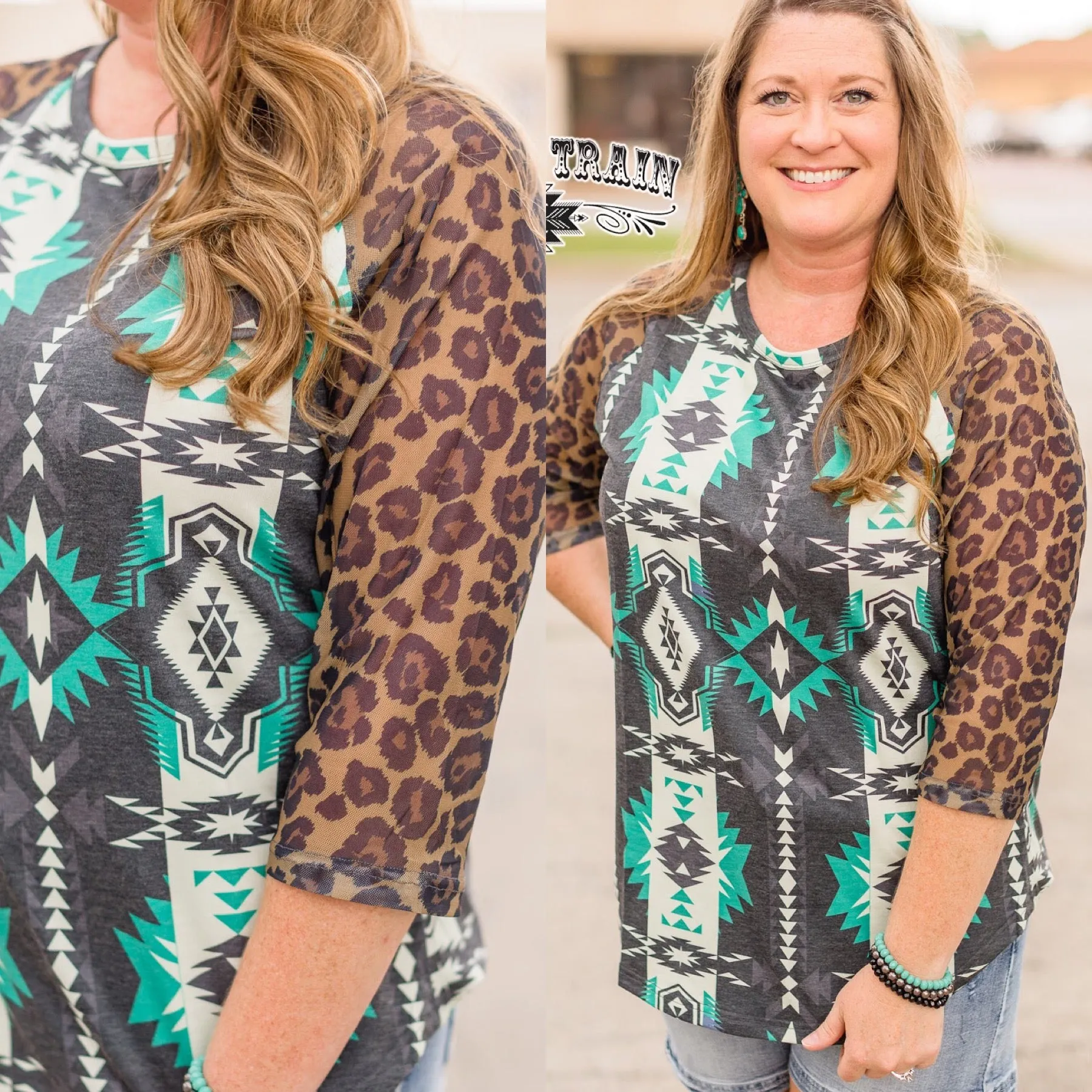 GIDDY WILD MESH RAGLAN