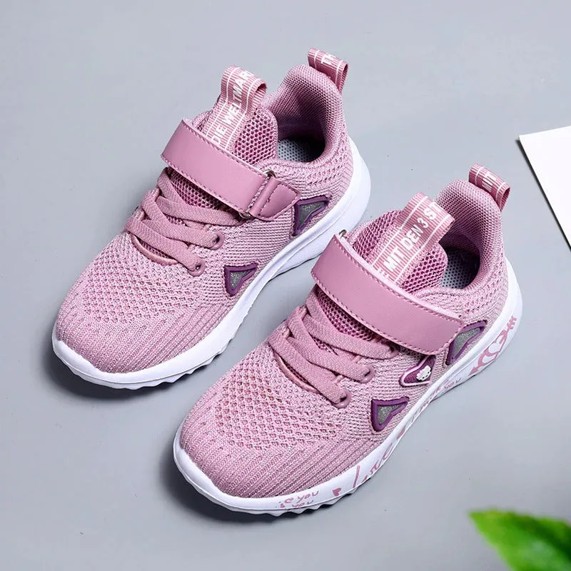Girls Casual Shoes Light Mesh Sneakers Tennis Cute Sport