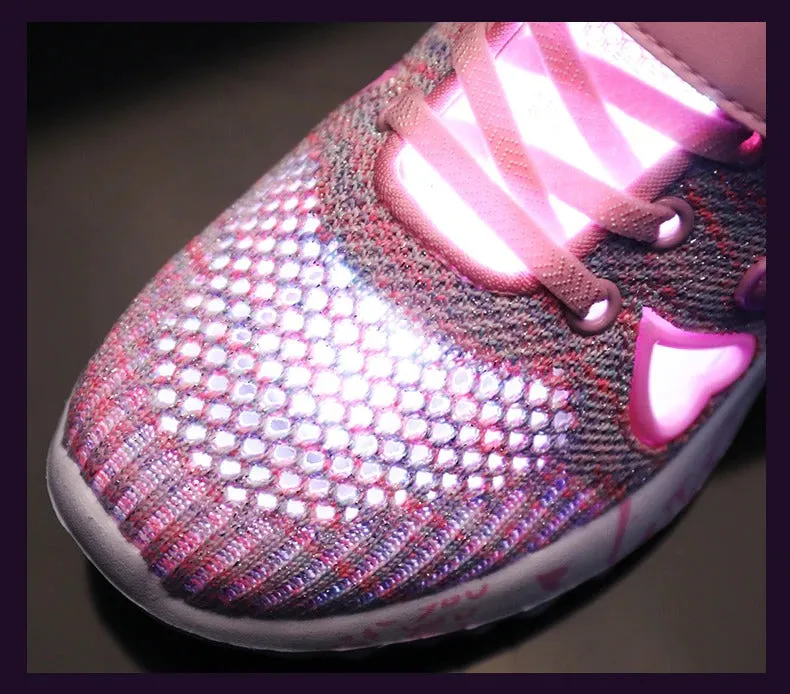 Girls Casual Shoes Light Mesh Sneakers Tennis Cute Sport