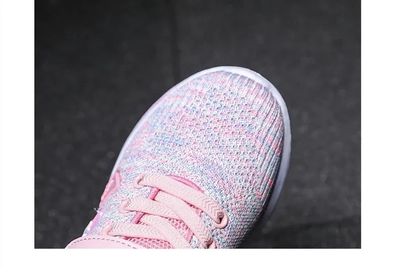 Girls Casual Shoes Light Mesh Sneakers Tennis Cute Sport