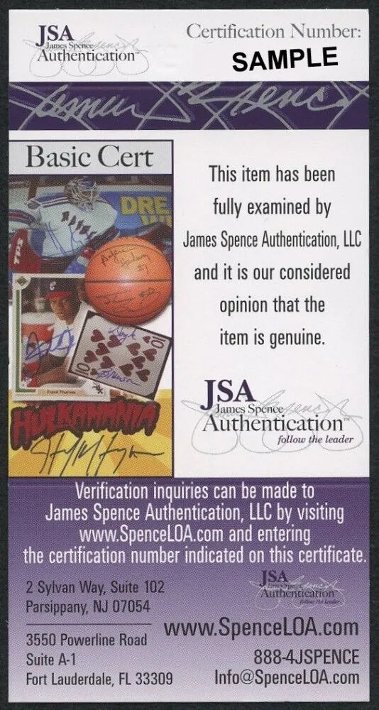 Glen Rice Signed NBA Basketball (JSA) #4 Overall Pick 1989 NBA Draft Miami Heat