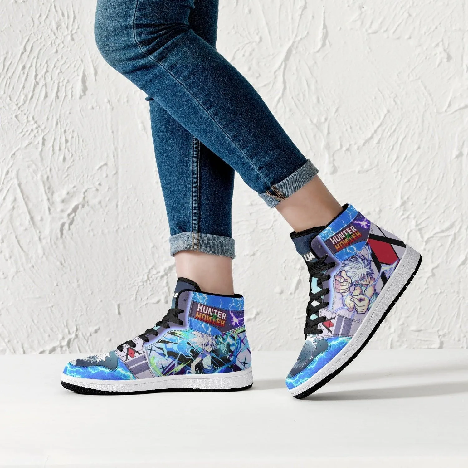 Godspeed Killua Hunter X Hunter Mid 1 Basketball Shoes