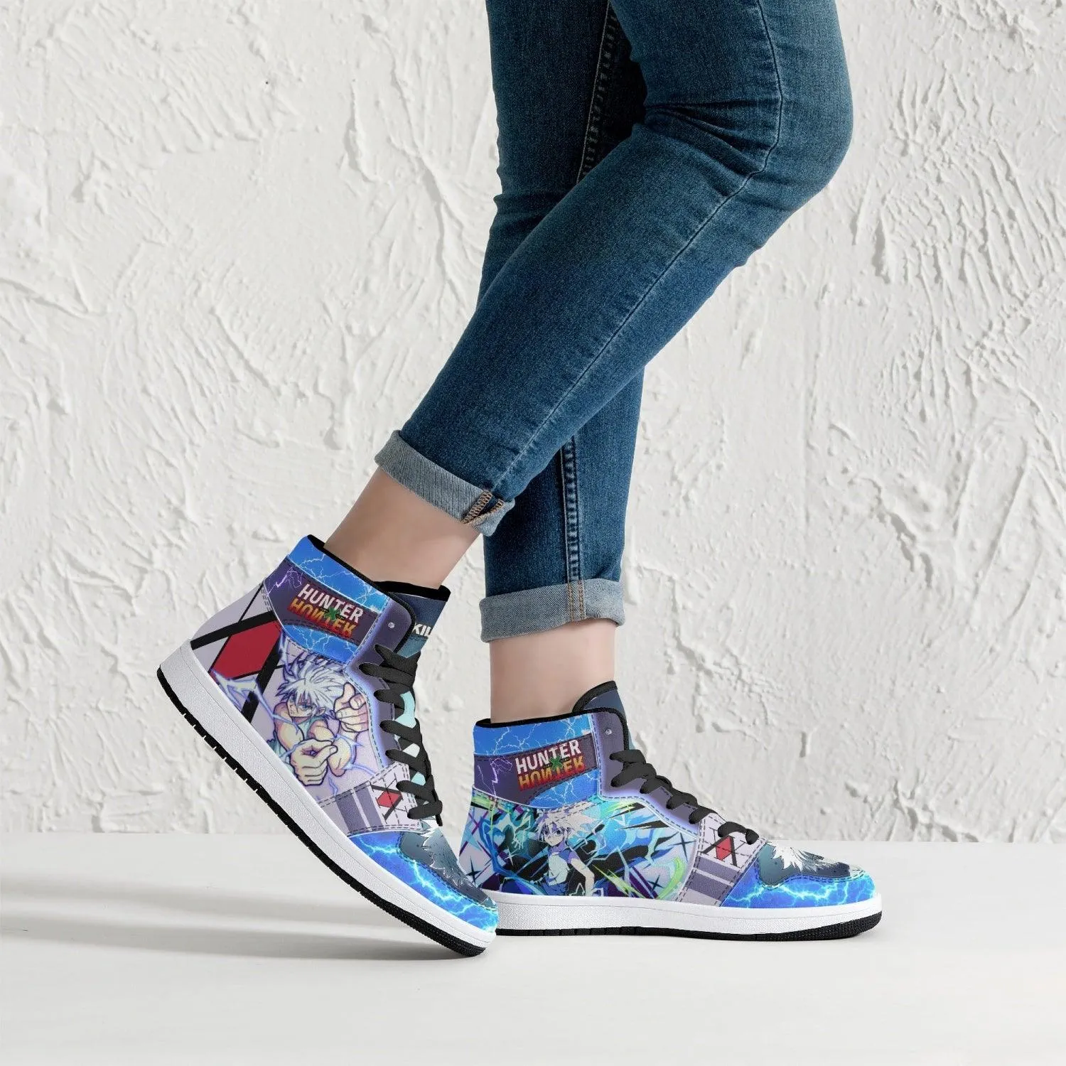 Godspeed Killua Hunter X Hunter Mid 1 Basketball Shoes