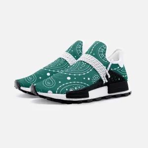 Green paisley Unisex Lightweight Custom shoes