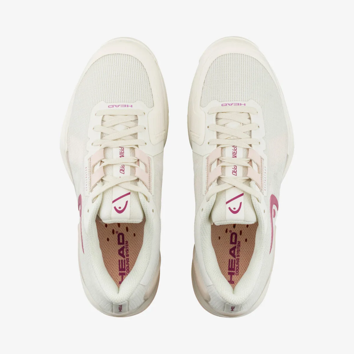 Head Sprint Pro 3.5 Chalk White & Purple Women's Tennis Shoes