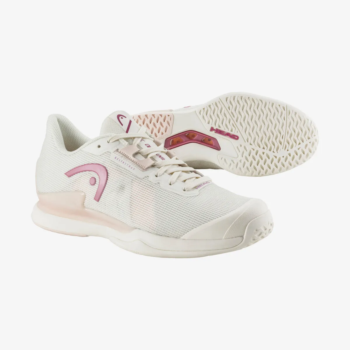 Head Sprint Pro 3.5 Chalk White & Purple Women's Tennis Shoes