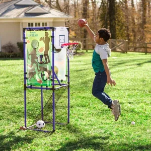 Hearthsong 5-in-1 Multi-Sport Indoor Outdoor Target Game