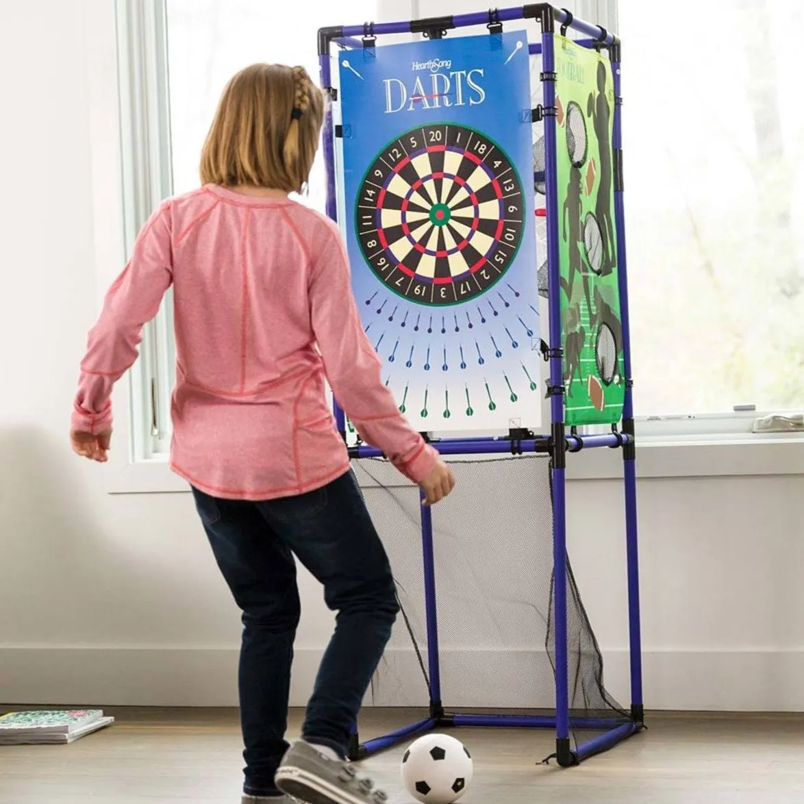 Hearthsong 5-in-1 Multi-Sport Indoor Outdoor Target Game