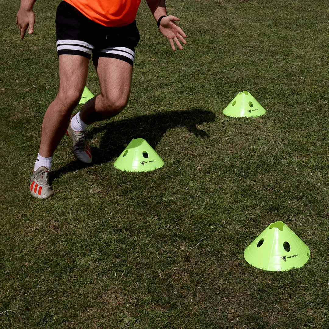 Hit Sport Giant Saucer Cones Set | 20 Yellow Cones