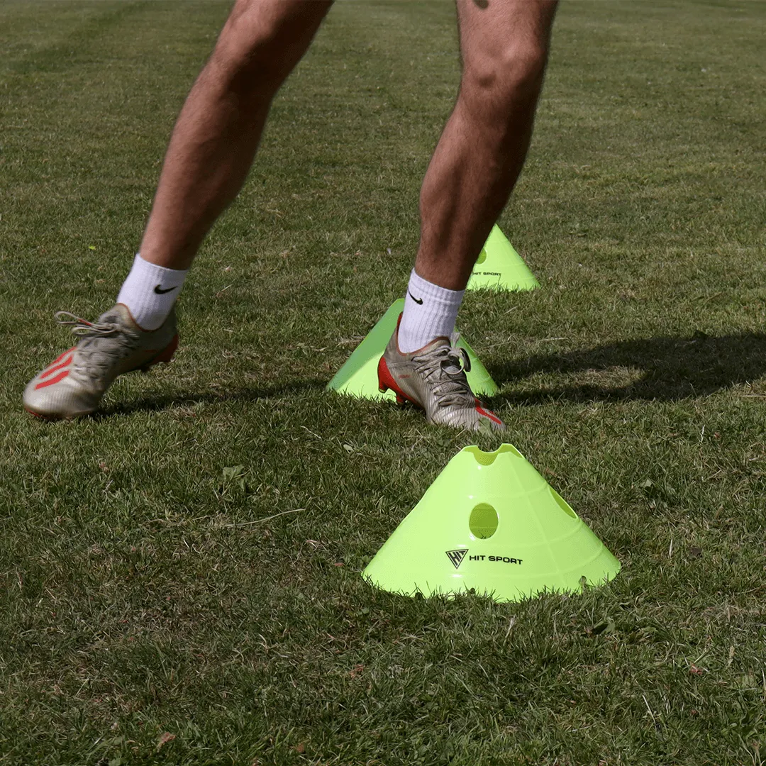 Hit Sport Giant Saucer Cones Set | 20 Yellow Cones