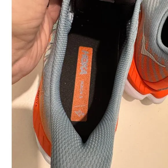 HOKA $180 Mach 5 Men's Running Shoes Blue Orange Men's Size 12D