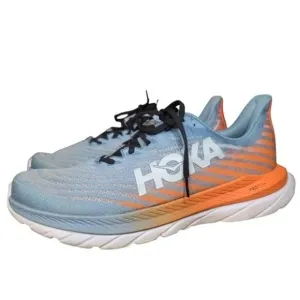HOKA $180 Mach 5 Men's Running Shoes Blue Orange Men's Size 12D