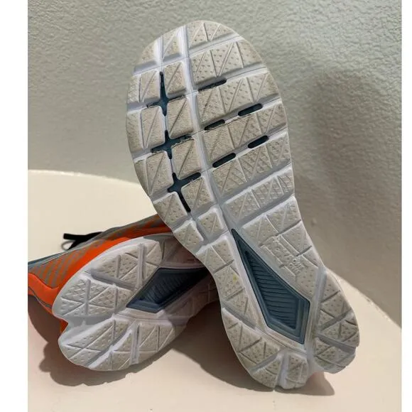 HOKA $180 Mach 5 Men's Running Shoes Blue Orange Men's Size 12D