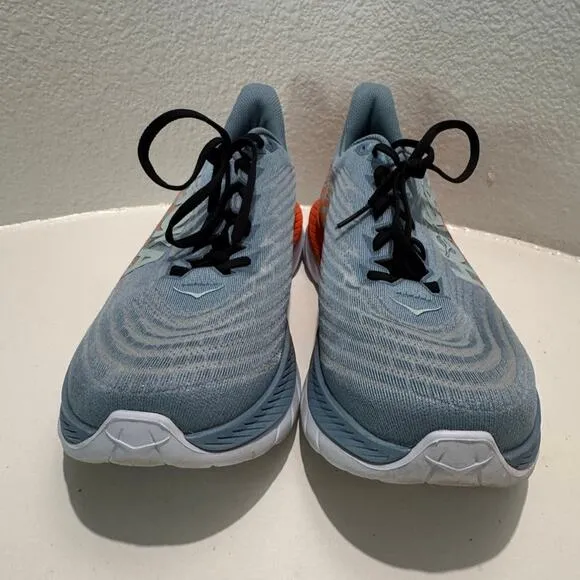 HOKA $180 Mach 5 Men's Running Shoes Blue Orange Men's Size 12D