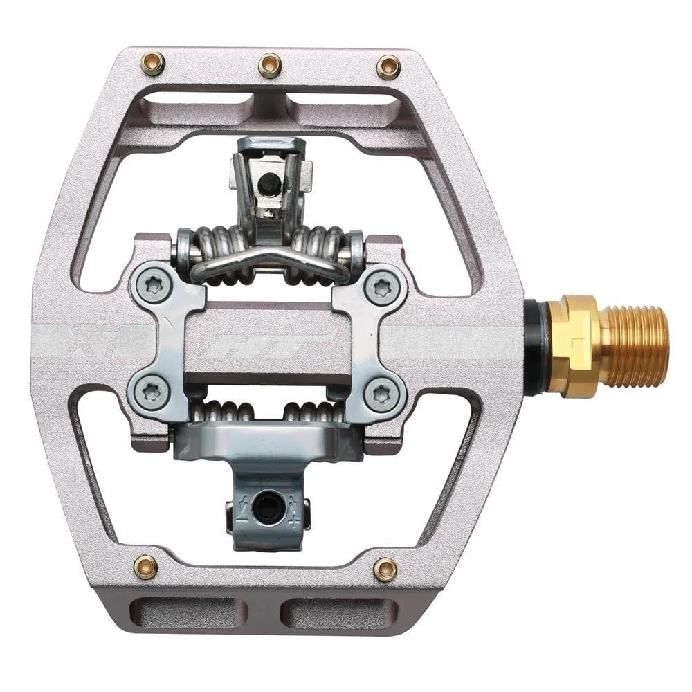 HT X-1T Clipless Ti BMX Race Pedals Grey
