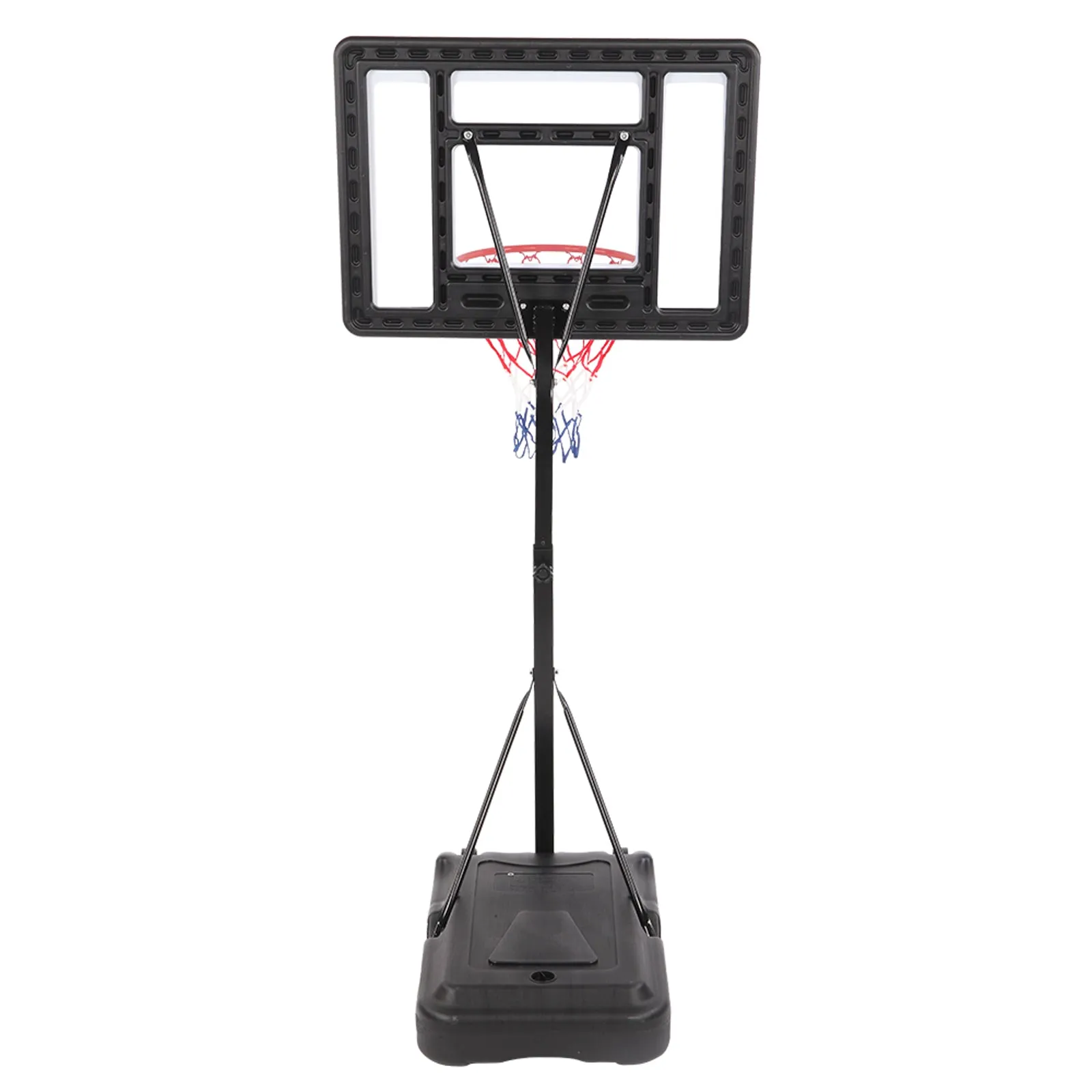 HY-B064S Portable Movable Swimming Pool PVC Transparent Backboard Basketball Stand (Basket Adjustment Height 1.15m-1.35m) Maximum Applicable For 7 # Ball