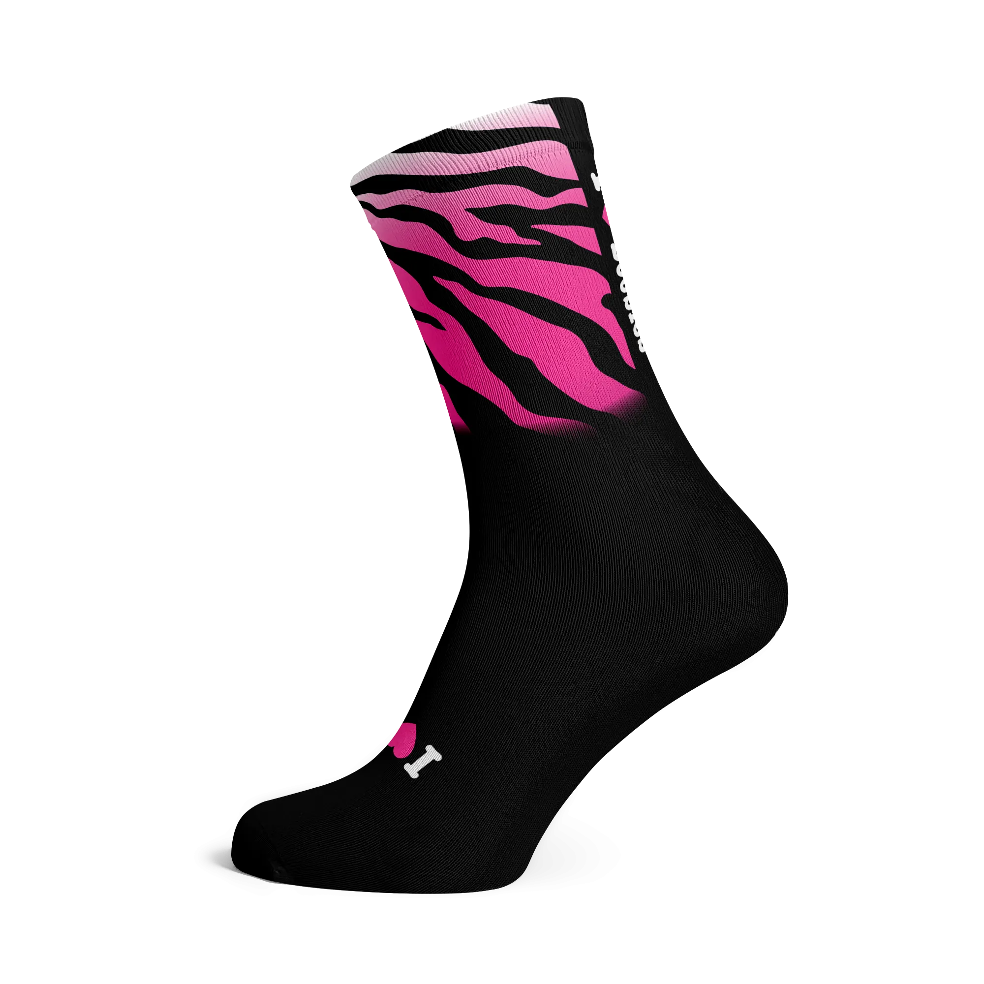 ILoveBoobies Pink Zebra Socks